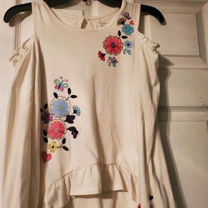 Girls cold shoulder top